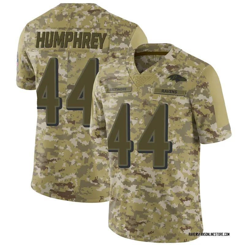 Men S Baltimore Ravens Marlon Humphrey Camo Limited 2018 Salute To Service Jersey By Nike